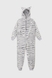 Піжама кігурумі для дівчинки Barwa 0230Шиншила 40 Сірий (2000903068242A) Фото 7 з 14
