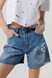 Шорти джинсові для дівчинки LocoLoco 6186 128 см Блакитний (2000990346834S) Фото 1 з 14