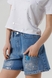 Шорти джинсові для дівчинки LocoLoco 6186 128 см Блакитний (2000990346834S) Фото 4 з 14