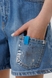 Шорти джинсові для дівчинки LocoLoco 6186 158 см Блакитний (2000990346889S) Фото 6 з 14