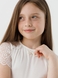 Блуза однотонная для девочки Perix 5015 152 см Молочный (2000990480033D) Фото 2 из 13