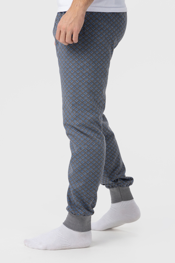 Фото Пижамные брюки мужские KESIMOGLU Ромб/синий 3XL Синий (2000990246028А)