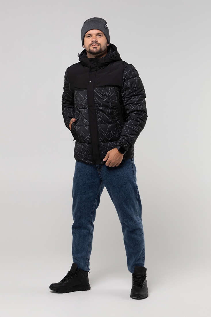 Фото Куртка зимняя мужская 6688 4XL Черный (2000989953012W)