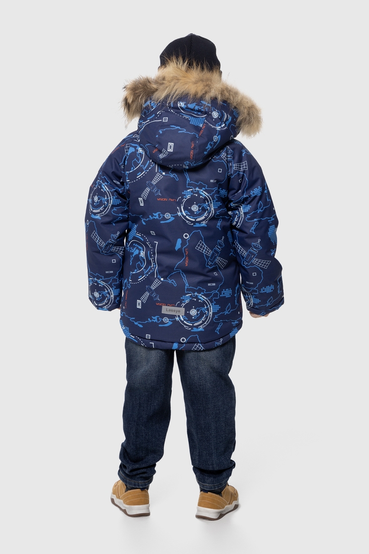 Фото Куртка зимова для хлопчика Snowgenius H35-021 128 см Темно-синій (2000990062628W)