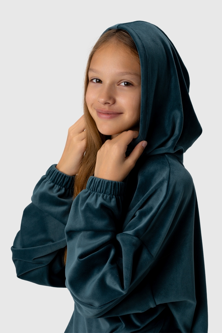 Фото Спортивний костюм (кофта, штани) для дівчинки MAGO 6053 140 см Петроль (2000990089212D)