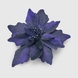 Новогоднее украшение "Цветок большой" Dashuri 14 см Синий (2000990125699)(NY) Фото 2 из 3