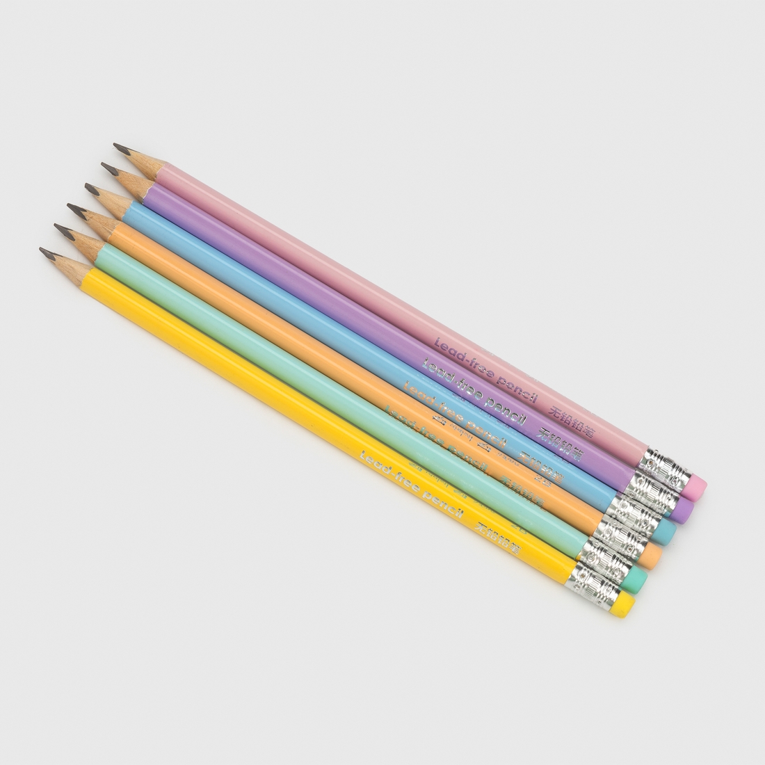 Фото Набір олівців чорнографічних з гумкою Vitality Plus 2B 7006-K Різнокольоровий (2000989977544)
