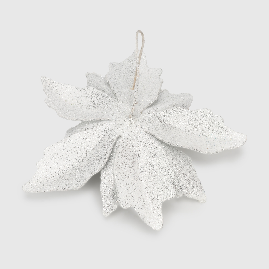 Фото Новорічна прикраса "Квітка велика" Dashuri 14 см Срібний (2000990125705)(NY)