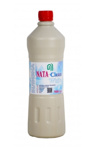 Засіб чистячий "Білизна"NATA-Clean WHITE", флакон 900 мл з кришкою (4823112600694)
