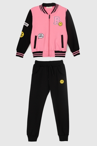 Фото Спортивный костюм для девочки S&D 6939 толстовка + штаны 146 см Розовый (2000989917205D)