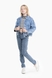 Куртка джинсова для дівчинки PPS472 176 см Синій (2000989896524D) Фото 4 з 12