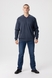 Пуловер однотонный мужской Akin Trico 1127 3XL Синий (2000990009944D) Фото 3 из 10