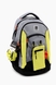 Рюкзак шкільний+баф+чохол+шнурок Kite Education K22-813L-2 Сіро-жовтий (2000989049081A) Фото 1 з 6