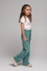 Спортивні штани палаццо для дівчинки Atabey 10010-2 128 см Зелений (2000989478058D) Фото 3 з 12