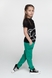 Спортивні штани однотонні прямі для дівчинки SAFARI 60187 116 см Зелений (2000989505860D) Фото 6 з 12