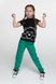 Спортивні штани однотонні прямі для дівчинки SAFARI 60187 116 см Зелений (2000989505860D) Фото 5 з 12