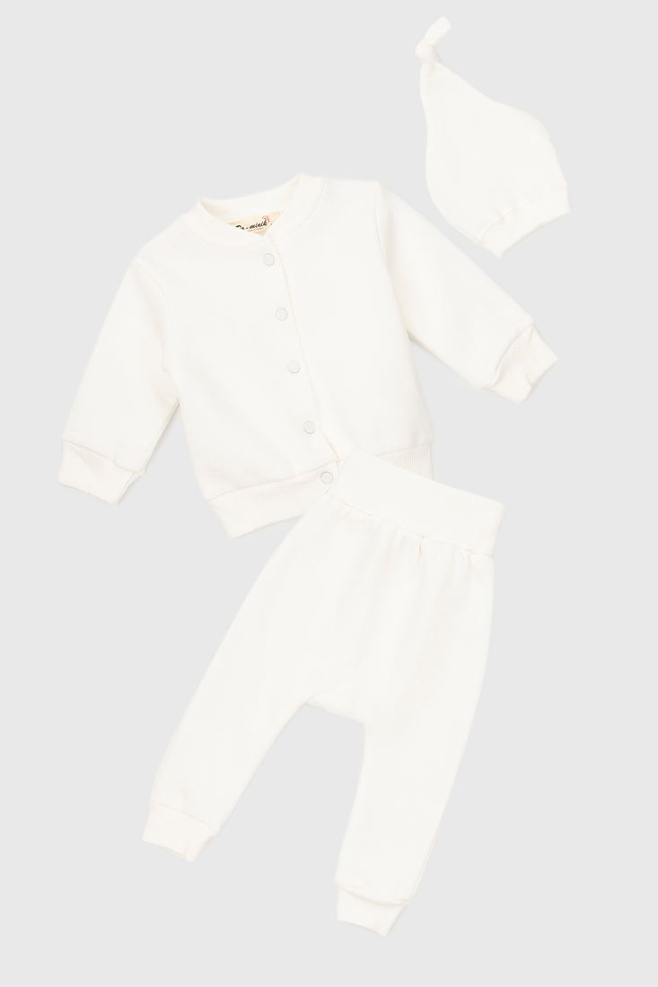 Фото Костюм малышка (штаны,кофта,шапка) MAGO T707 86 см Молочный (2000990255020W)