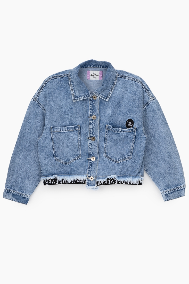 Фото Куртка джинсова для дівчинки PPS472 176 см Синій (2000989896524D)
