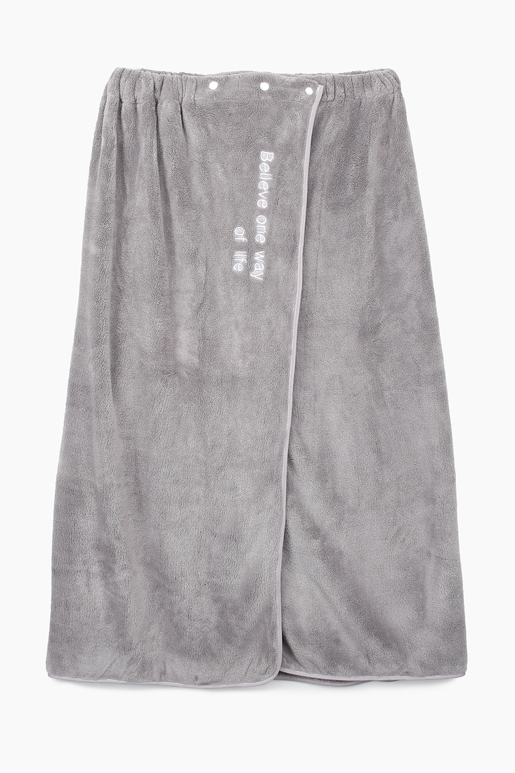 Фото Полотенце-повязка+полотенце №52 1,5*0,90 Светло-серый (2000989428527A)