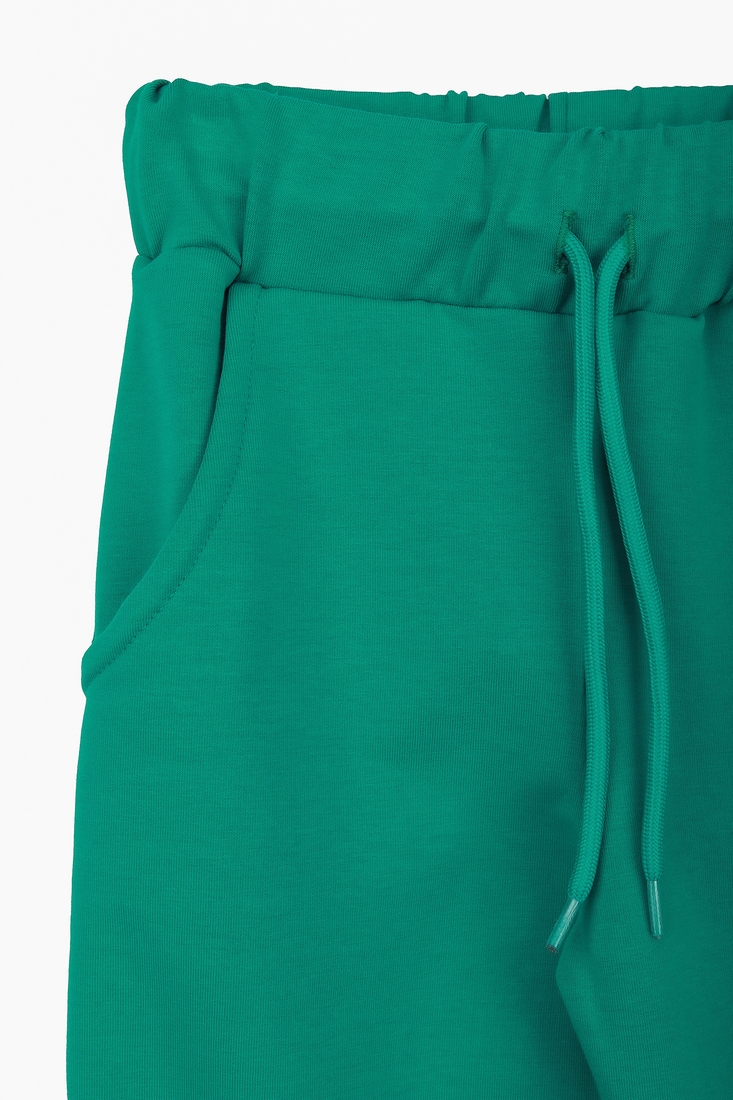 Фото Спортивні штани однотонні прямі для дівчинки SAFARI 60187 116 см Зелений (2000989505860D)