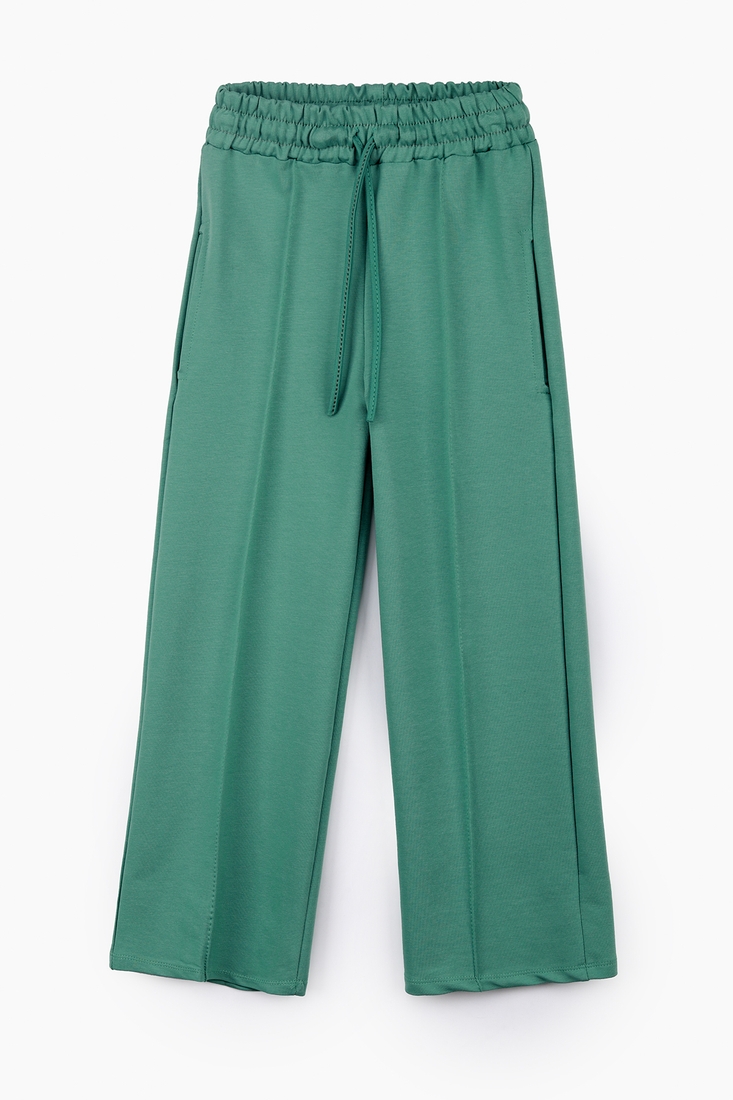 Фото Спортивные штаны палаццо для девочки Atabey 10010-2 128 см Зеленый (2000989478058D)