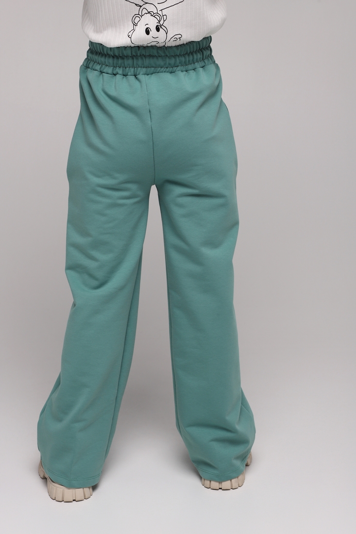 Фото Спортивные штаны палаццо для девочки Atabey 10010-2 128 см Зеленый (2000989478058D)