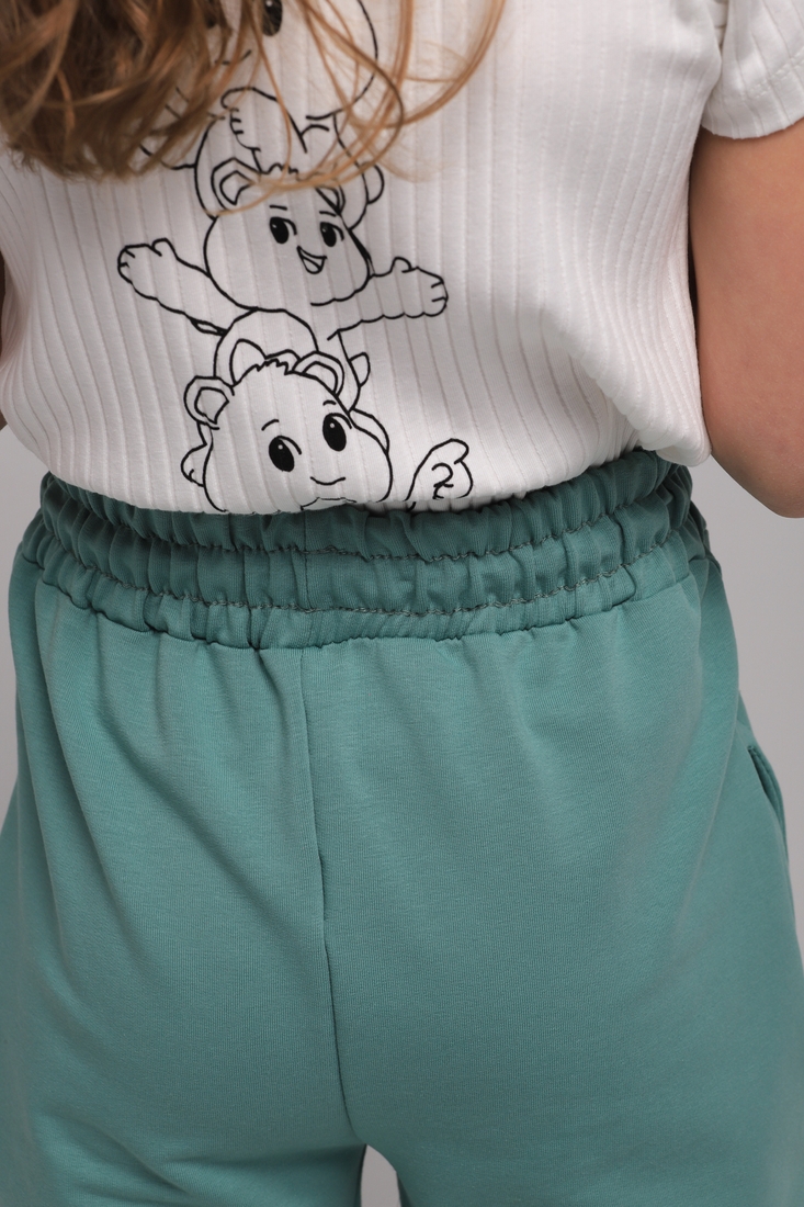 Фото Спортивні штани палаццо для дівчинки Atabey 10010-2 128 см Зелений (2000989478058D)
