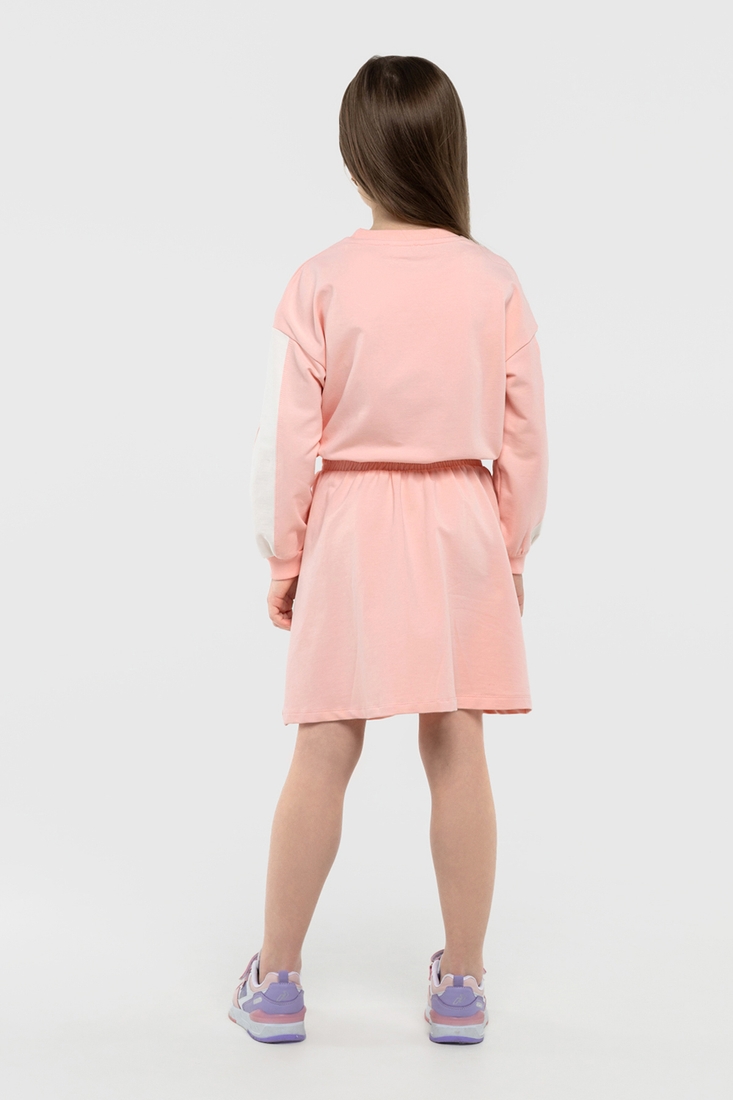 Фото Платье с принтом для девочки Pop Fashion 6925 152 см Персиковый (2000990158260D)