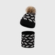 Набір шапка+снуд для хлопчика Talvi Олені 54-56 Чорний (2000990216403D)(NY) Фото 1 з 9