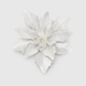 Новорічна прикраса "Квітка велика" Dashuri 14 см Срібний (2000990125705)(NY) Фото 2 з 3