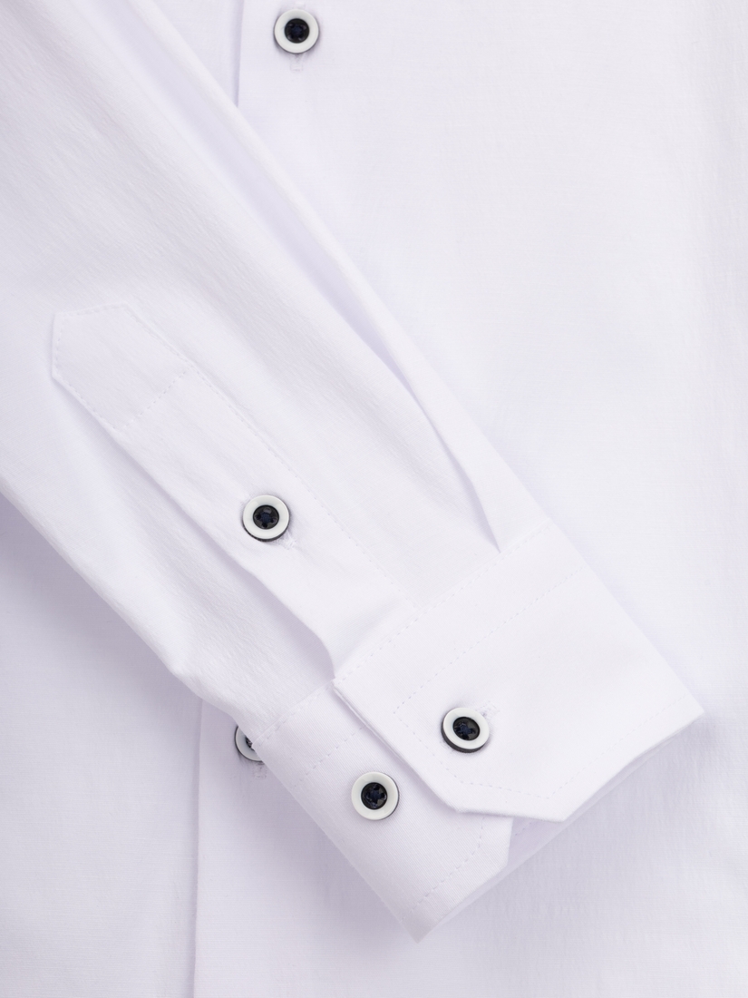 Фото Рубашка однотонная для мальчика Redpolo 1711-1 164 см Белый (2000990387998D)