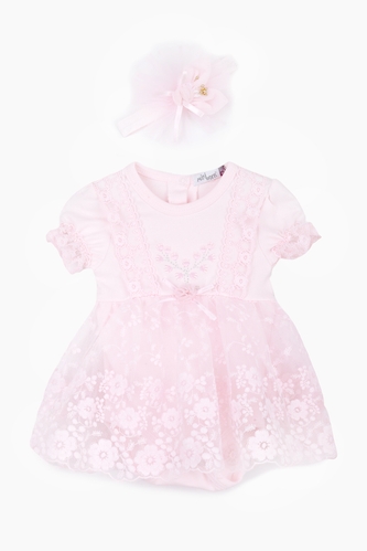 Фото Боди-платье праздничное Mini born 3085 74 см Розовый (2000989577263D)