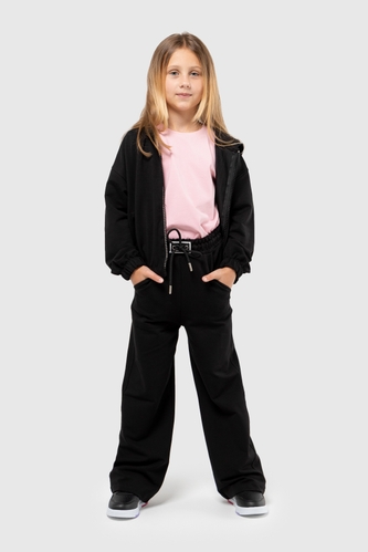 Фото Спортивный костюм для девочки (кофта, штаны) Viollen 2176 164 см Черный (2000989944928D)