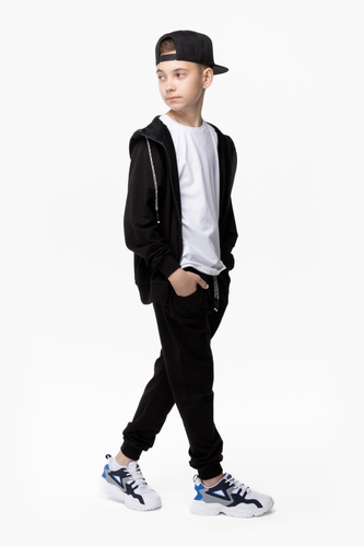 Фото Спортивний костюм для хлопчика X-SHOW 99192 кофта + штани 140 см Чорний (2000989731221D)
