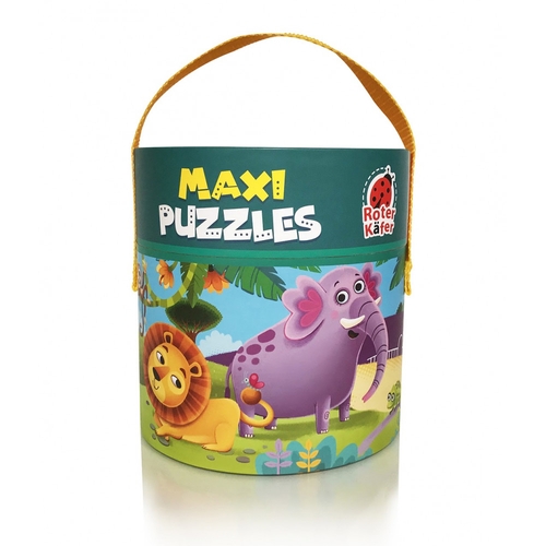Максі пазли в тубусі 2 в 1 «Зоопарк» Vladi Toys RK1080-02 (5903858960296)