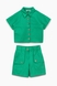 Костюм для девочки (рубашка+шорты) Cemix 4222-2 146 см Зеленый (2000989429159S) Фото 7 из 14