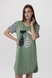 Нічна сорочка жіноча Nicoletta 84121 5XL Зелений (2000990160010А) Фото 1 з 11