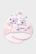 Шапка на завязках для малюків 56 см Рожевий (2000989557098D) Фото 2 з 2