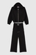 Спортивний костюм для дівчинки (кофта, штани) Viollen 2176 164 см Чорний (2000989944928D) Фото 9 з 16