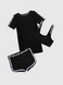 Комплект футболка+топ+шорти для дівчинки TREBA A626 160 см Чорний (2000990366658S) Фото 6 з 19