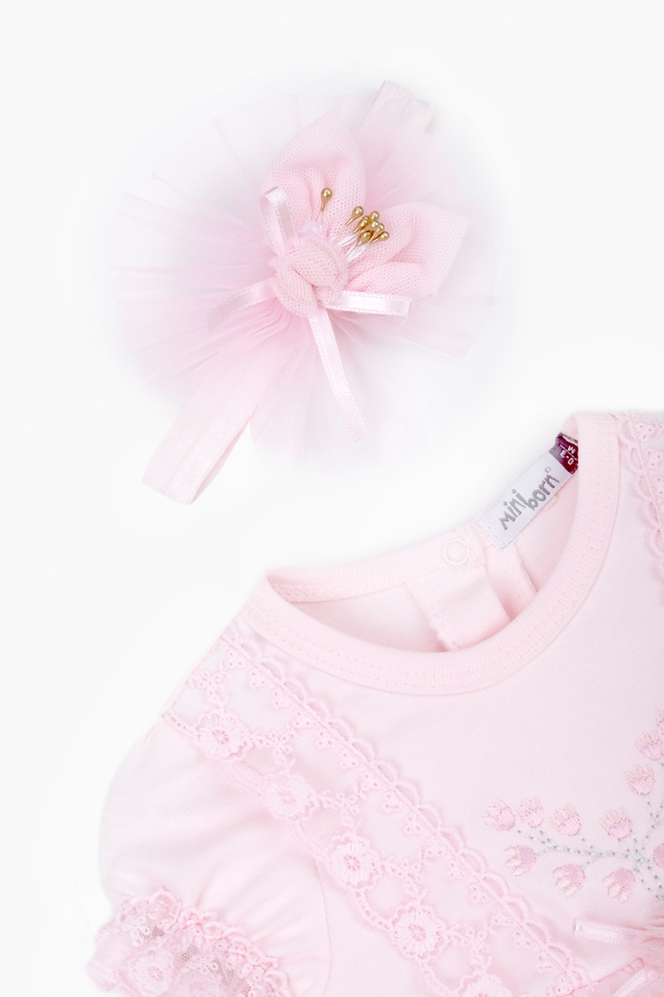 Фото Боди-платье праздничное Mini born 3085 74 см Розовый (2000989577263D)