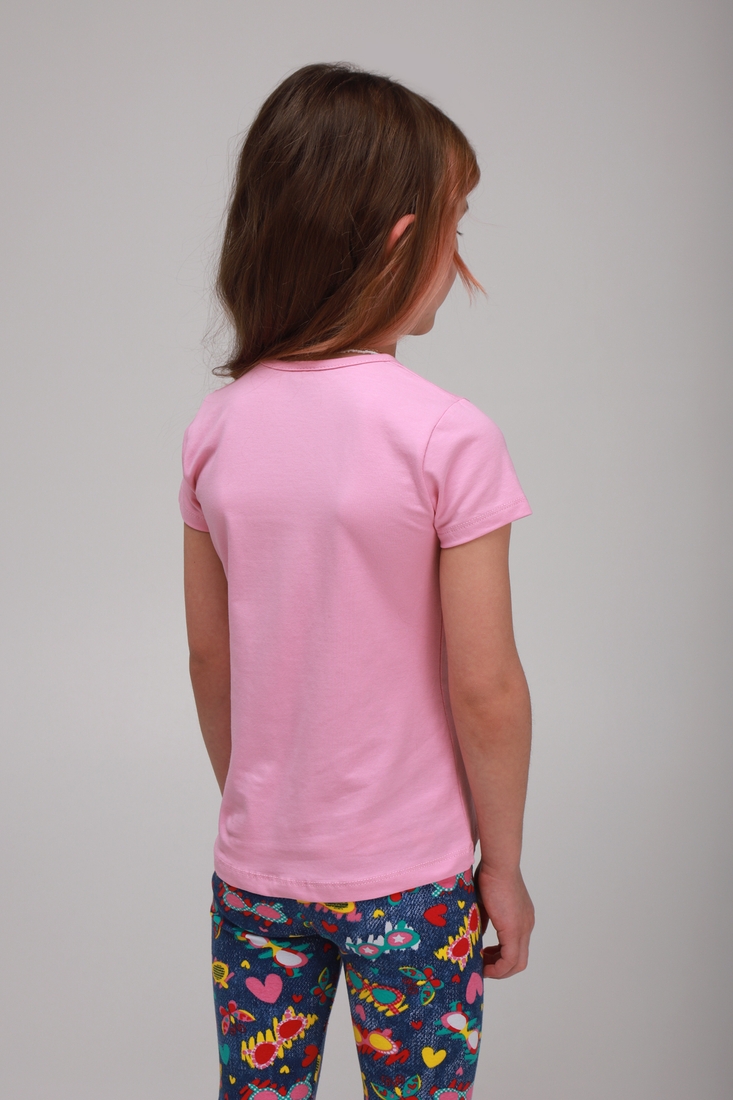 Фото Костюм для девочки (футболка+Велотреки) Baby Show 16141-1 128 Розовый (2000989457466S)