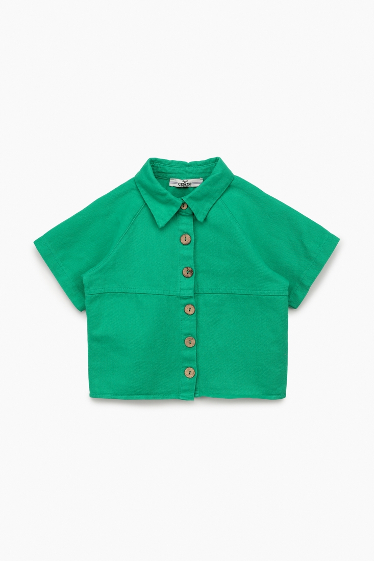 Фото Костюм для девочки (рубашка+шорты) Cemix 4222-2 146 см Зеленый (2000989429159S)