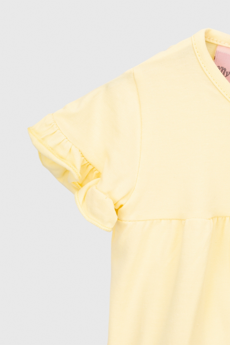 Фото Костюм (футболка+лосини) для дівчинки Baby Show 249784 86 см Жовтий (2000990422897S)