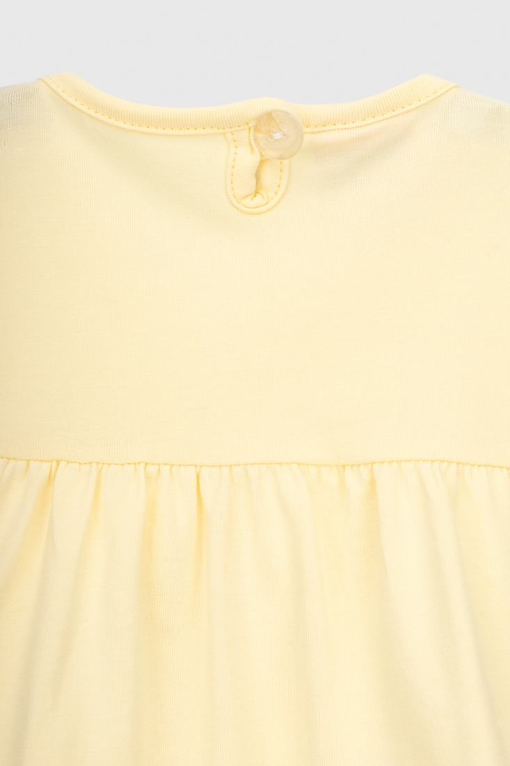 Фото Костюм (футболка+лосини) для дівчинки Baby Show 249784 68 см Жовтий (2000990422866S)