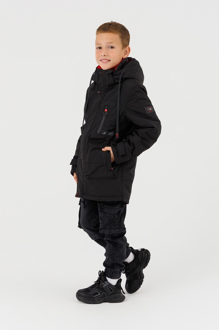 Фото Куртка для хлопчика B36 128 см Чорний (2000990285010D)