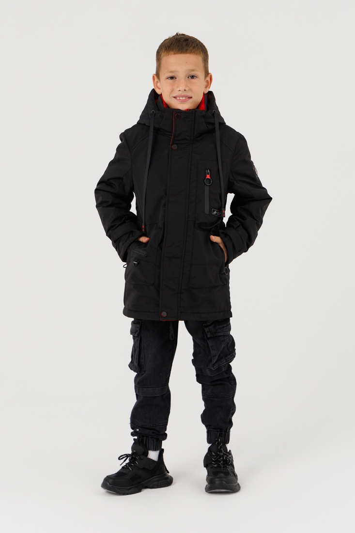 Фото Куртка для хлопчика B36 128 см Чорний (2000990285010D)