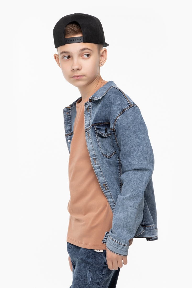 Фото Куртка джинсова для хлопчика Pitiki 99723 128 см Синій (2000989802501S)