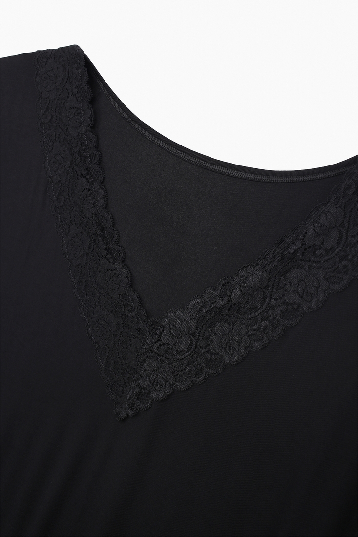 Фото Ночная женская рубашка Atik 1040 4XL Черный (2000989500889A)