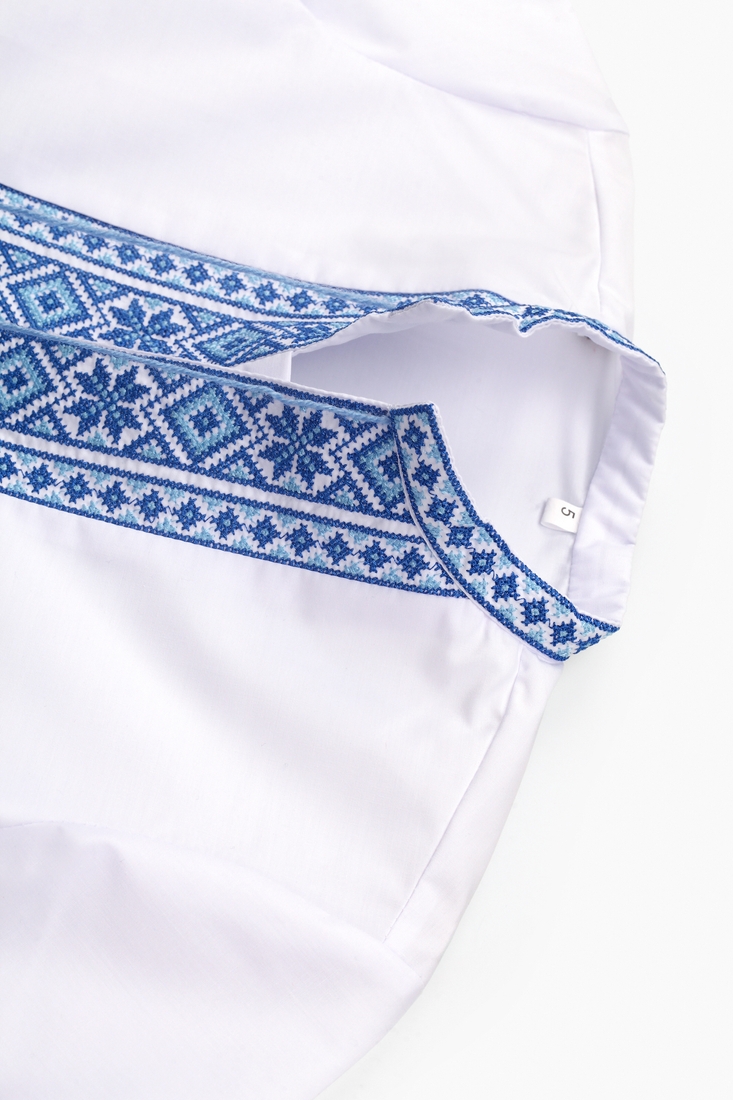 Фото Рубашка-вышиванка с коротким рукавом 98 КОЗАК Синий (2000902728475S)